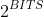 2^{BITS}
